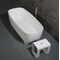 Alfi Brand 67" White Matte Solid Surface Resin Bathtub AB9980 - alternate 8